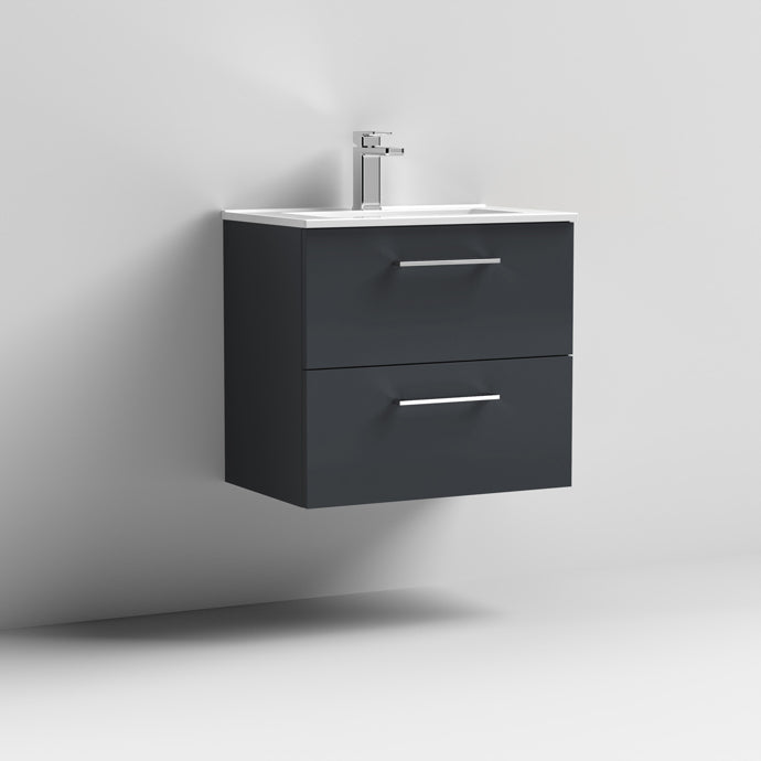 Arno 600/800mm 2 Drawer Wall Hung Basin Cabinet