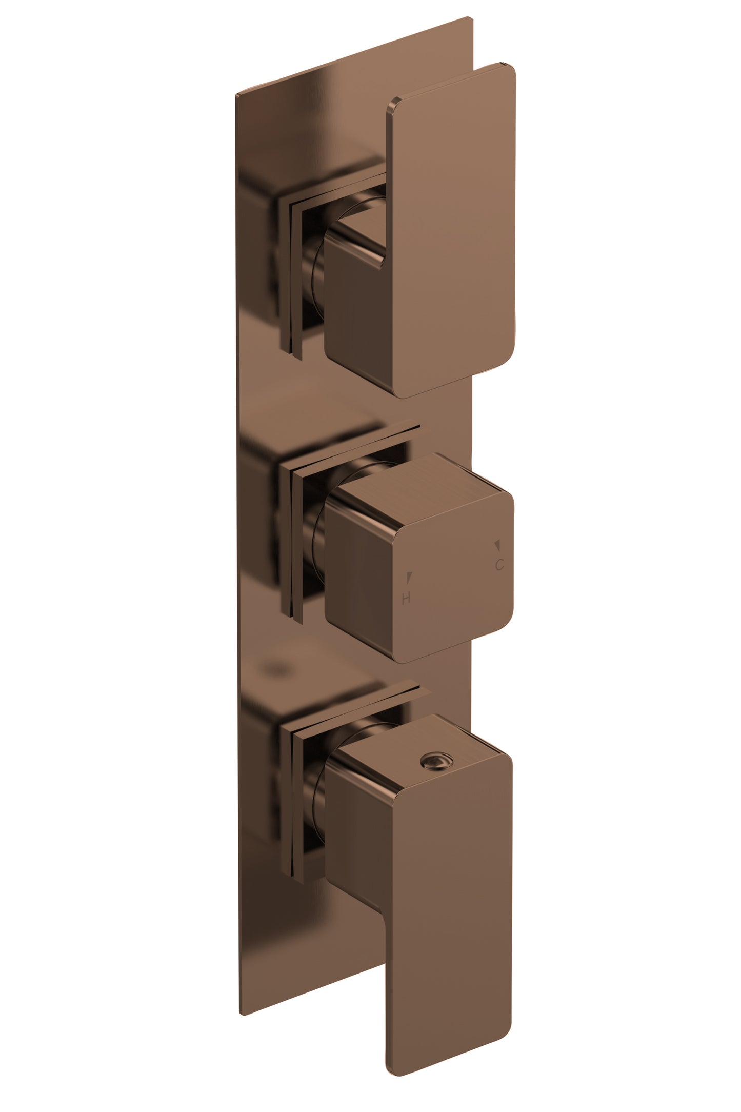 Windon Brushed Bronze Square Showers