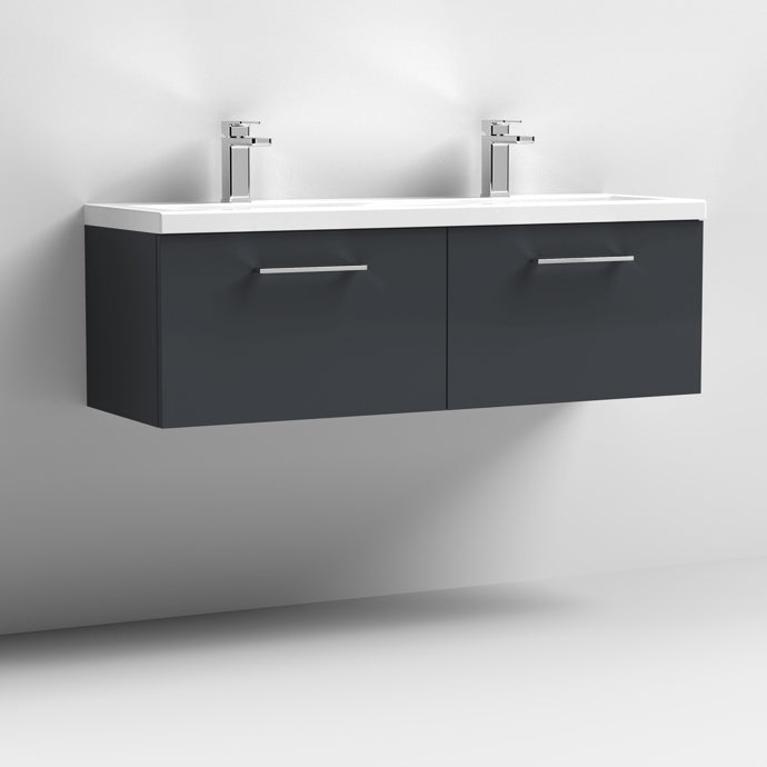 Arno 1200mm Wall Hung 1 Drawer/2 Drawer/1 Door Basin Cabinets