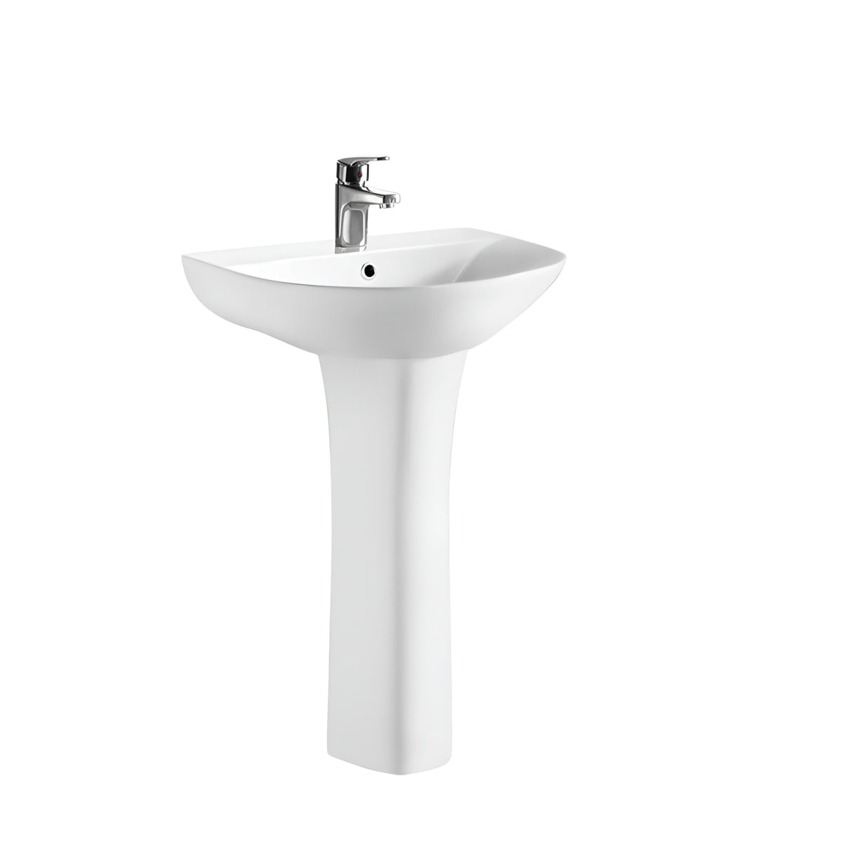 Nuie Fenton 550mm 1TH Basin & Pedestal