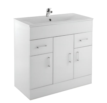 Alan T. Carr Toronto Floor Standing Unit & Basin White