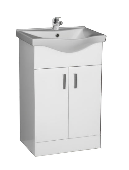 Alan T. Carr Broadway Floor Standing 1/2 Door Unit & Basin White