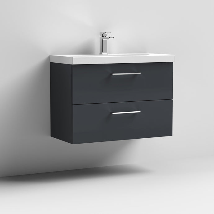 Arno 600/800mm 2 Drawer Wall Hung Basin Cabinet