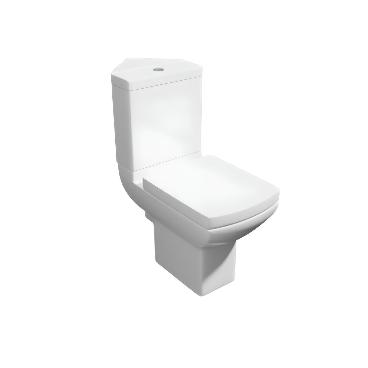K Vit Pure Corner Pan, Cistern & Soft Close Seat