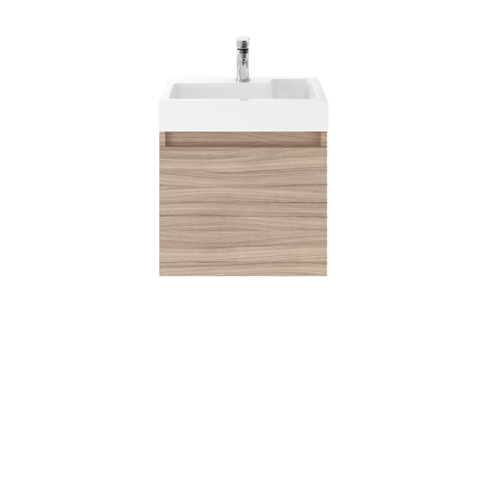 Merit Slimline 500mm Wall Hung Vanity and Basin