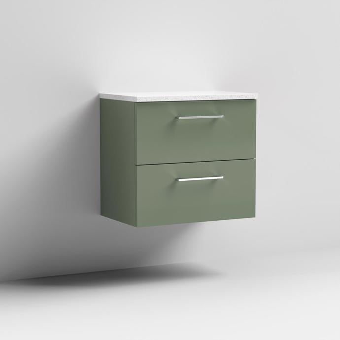 Arno 600/800mm 2 Drawer Wall Hung Worktop