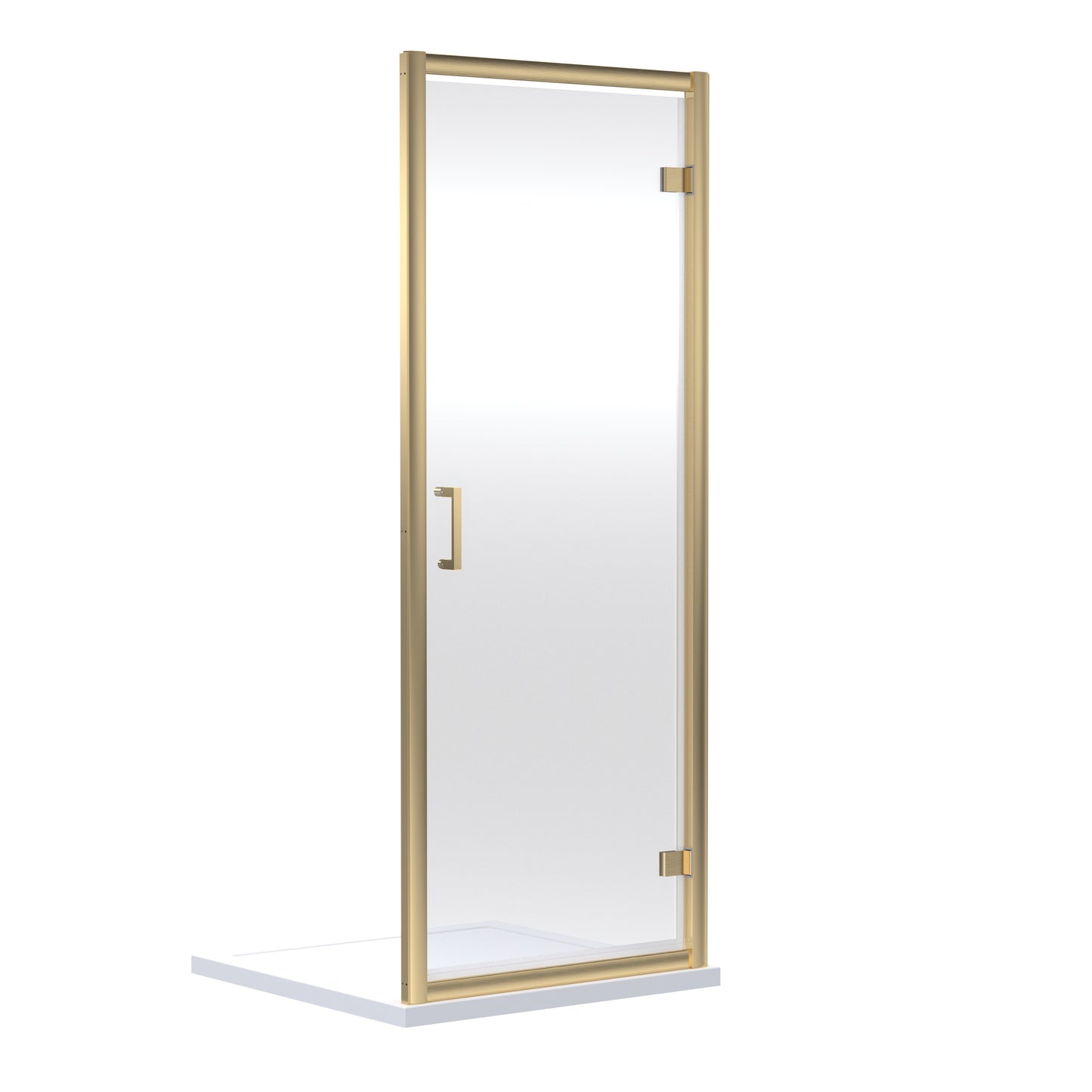 Rene Brushed Brass 6mm Hinged Door