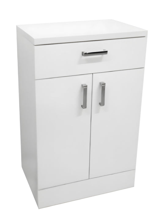 Alan T. Carr Broadway 2 Door 1 Drawer Base Unit White
