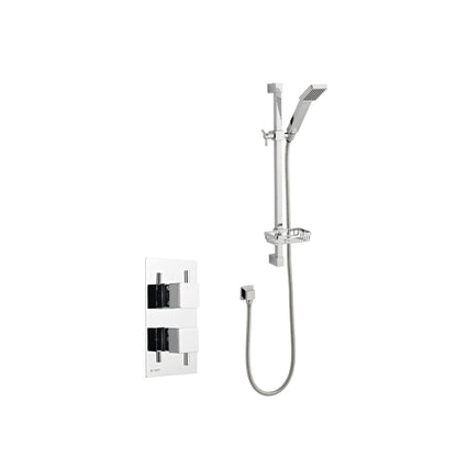 Pure Option 1 Thermostatic Concealed Shower with Adjustable Slide Rail Kit