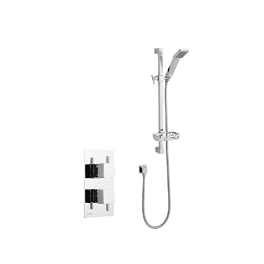 Pure Option 1 Thermostatic Concealed Shower with Adjustable Slide Rail Kit