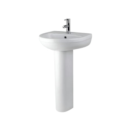 Nuie Harmony 500mm Basin & Pedestal