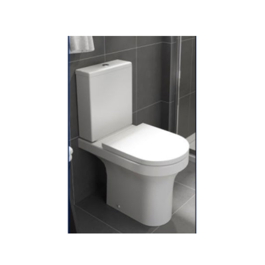 Ozone Round Rimless C/C Pan, Cistern & Seat