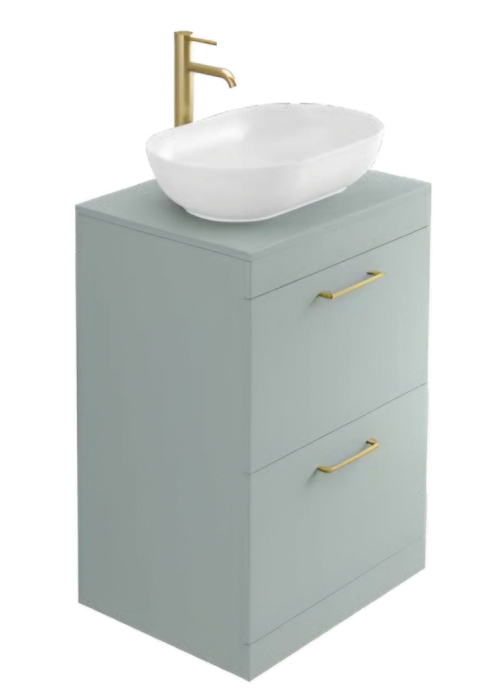 Alan T. Carr Darcy Floor Standing 2 Drawer Unit W Standard Countertop