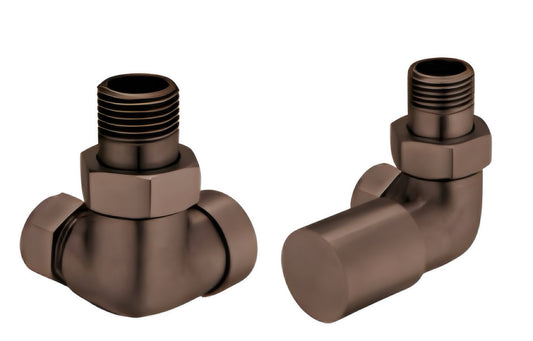 Alan T. Carr Brushed Bronze Corner Valves