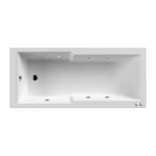 Whirlpool Straight Shower Bath