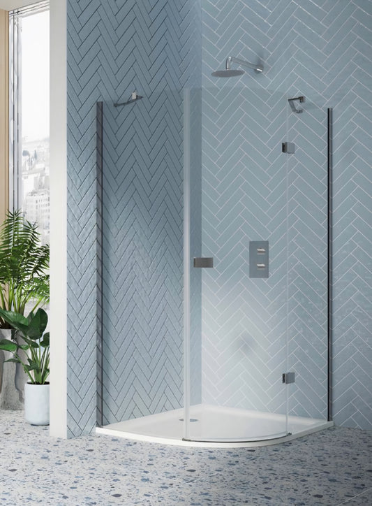 Scudo Athena Hinged Offset Quadrant 6mm Chrome
