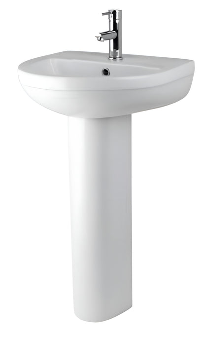 Nuie Harmony 500mm Basin & Pedestal
