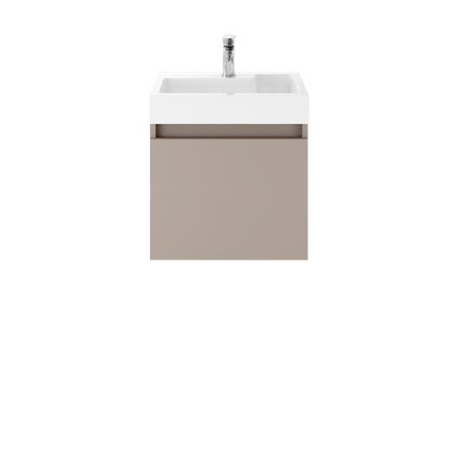 Merit Slimline 500mm Wall Hung Vanity and Basin