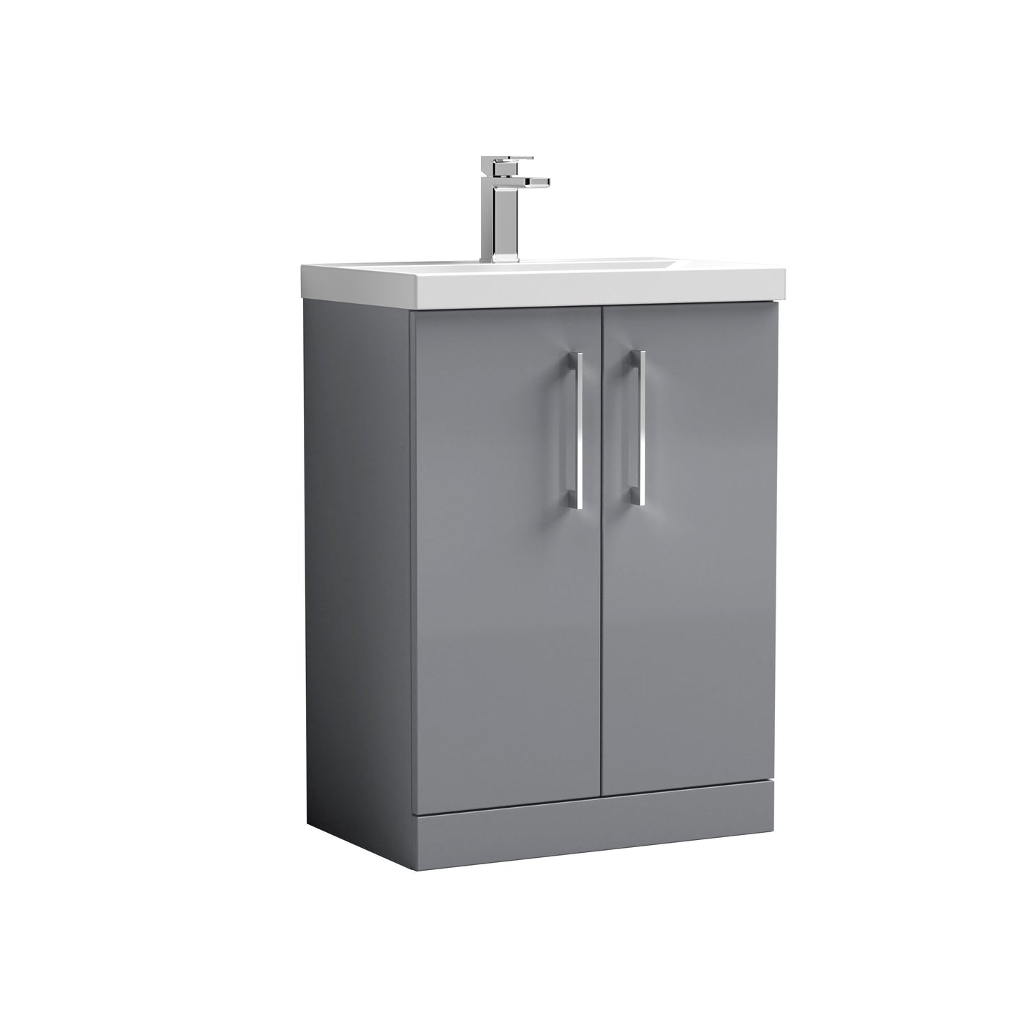 Nuie Arno 500/600/800mm 2 Door Floor Standing Basin Cabinet. Various Colours