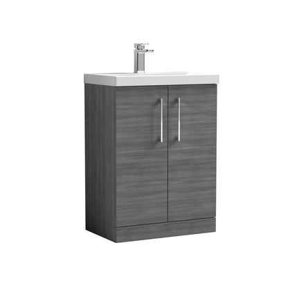 Nuie Arno 500/600/800mm 2 Door Floor Standing Basin Cabinet. Various Colours