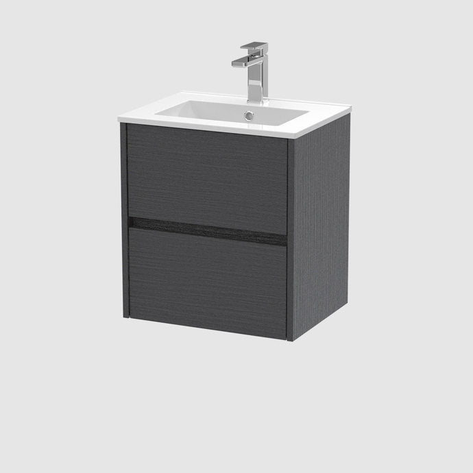 Havana 500/600/800mm 2 Drawer Wall Hung Basin Cabinet