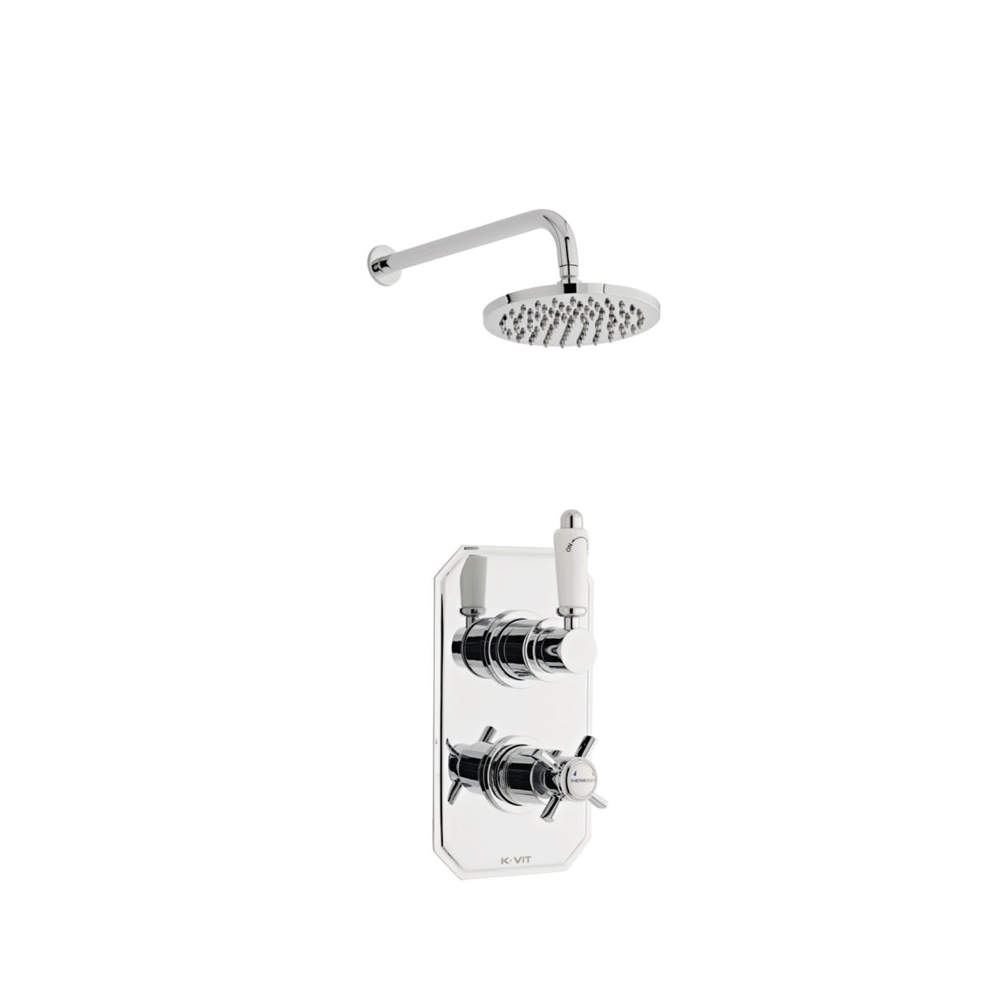Logik Option 2 Thermostatic Concealed Shower with Fixed Overhead Drencher