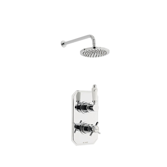 Logik Option 2 Thermostatic Concealed Shower with Fixed Overhead Drencher
