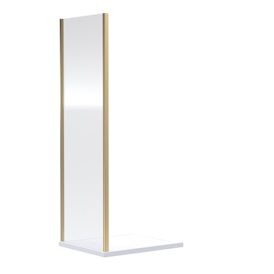 Rene Brushed Brass 6mm Side Panels