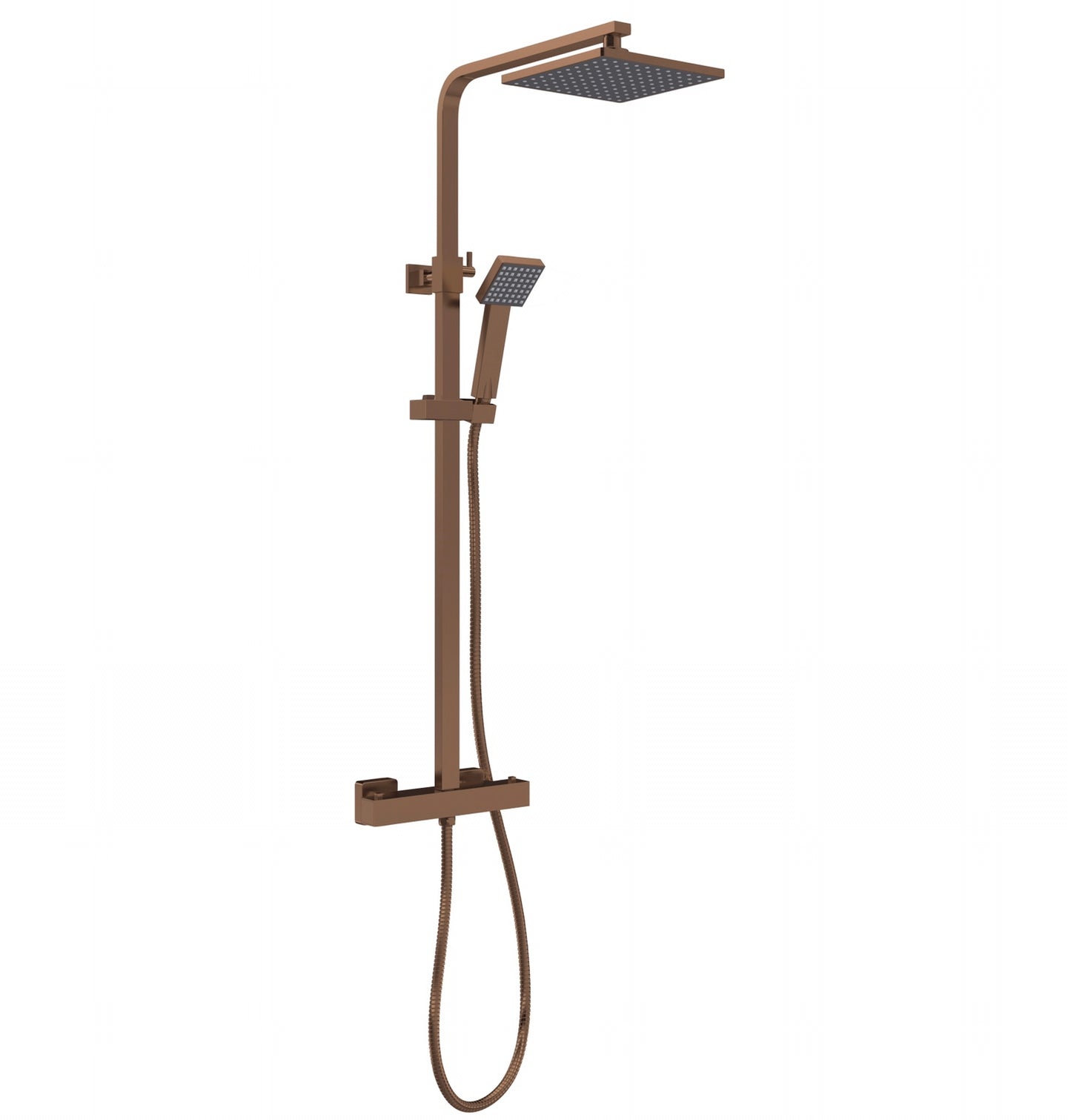 Windon Brushed Bronze Square Showers