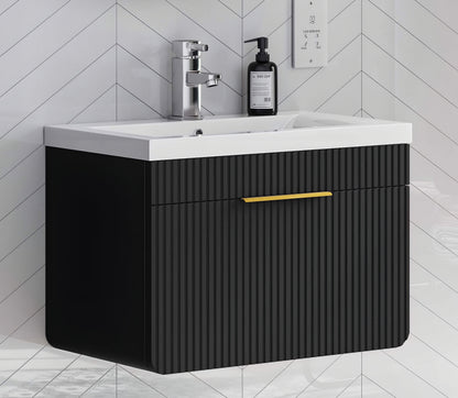 Alan T. Carr Aviary Wall Hung 2 Drawer Unit & Basin