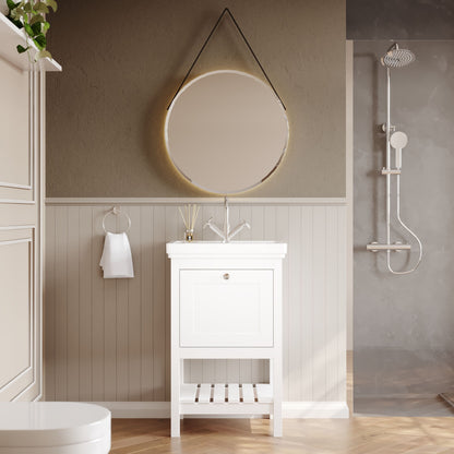 Hudson Reed Old London Bexley 500/600/800mm 1 Drawer Floor Standing Vanity Unit & Basin