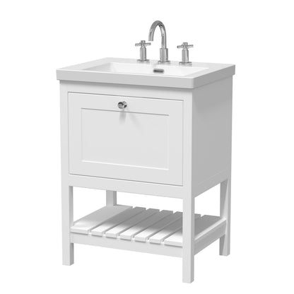 Hudson Reed Old London Bexley 500/600/800mm 1 Drawer Floor Standing Vanity Unit & Basin