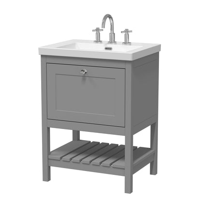 Hudson Reed Old London Bexley 500/600/800mm 1 Drawer Floor Standing Vanity Unit & Basin