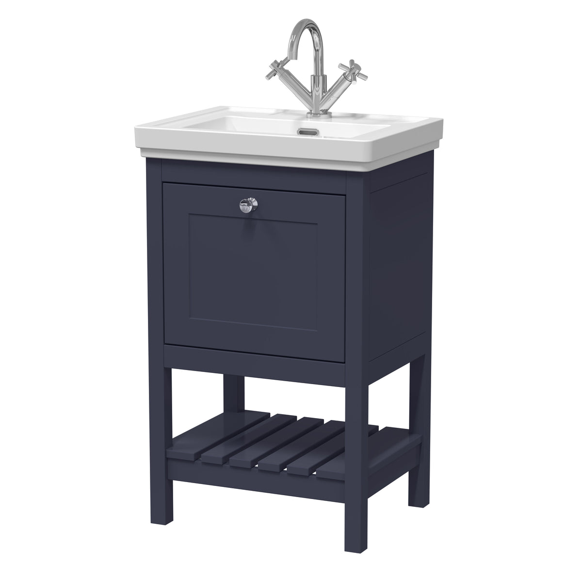 Hudson Reed Old London Bexley 500/600/800mm 1 Drawer Floor Standing Vanity Unit & Basin