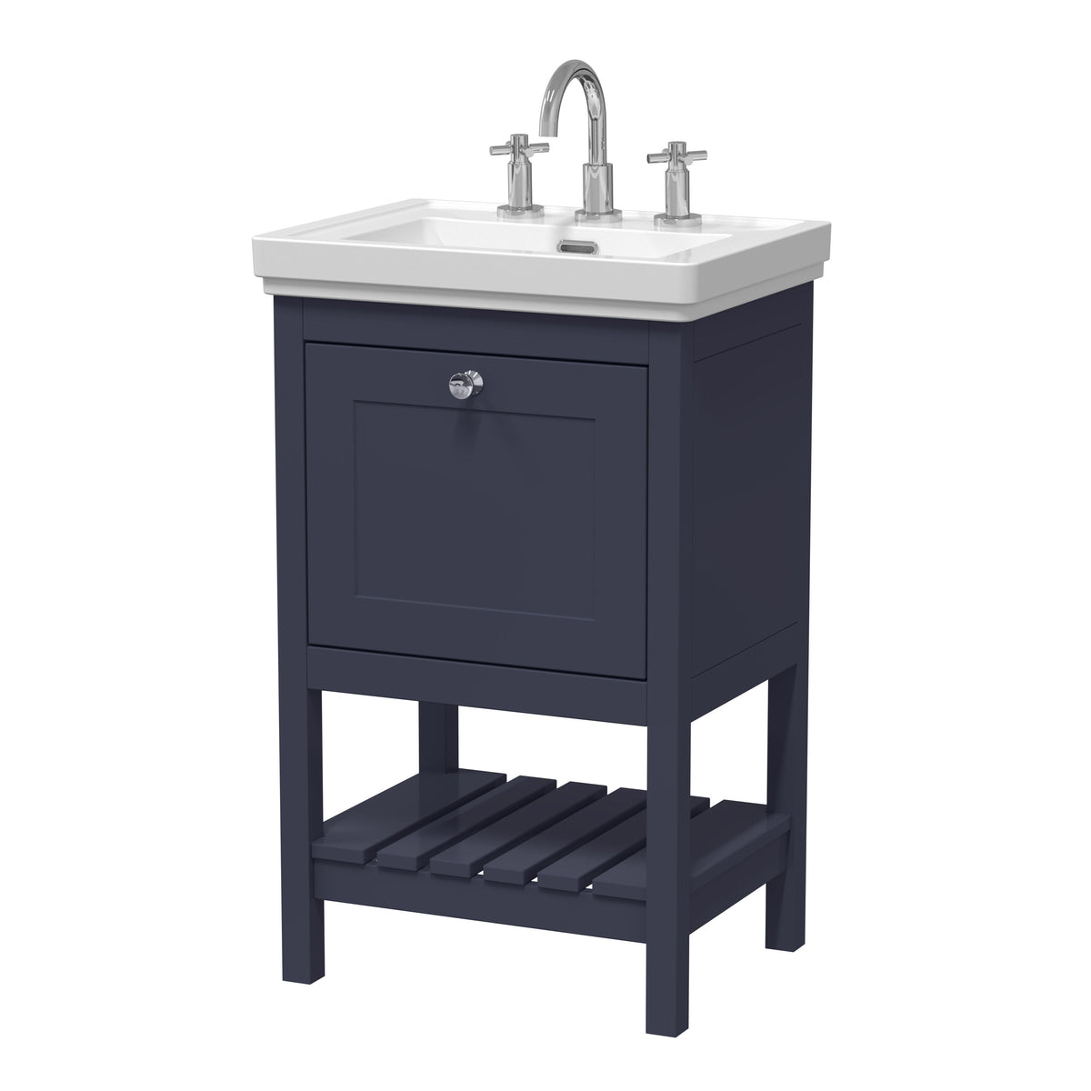Hudson Reed Old London Bexley 500/600/800mm 1 Drawer Floor Standing Vanity Unit & Basin