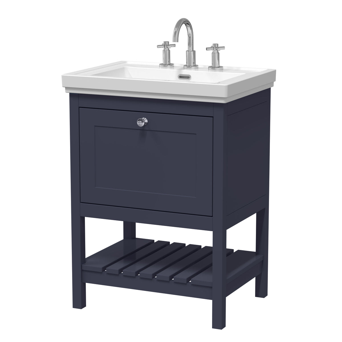 Hudson Reed Old London Bexley 500/600/800mm 1 Drawer Floor Standing Vanity Unit & Basin
