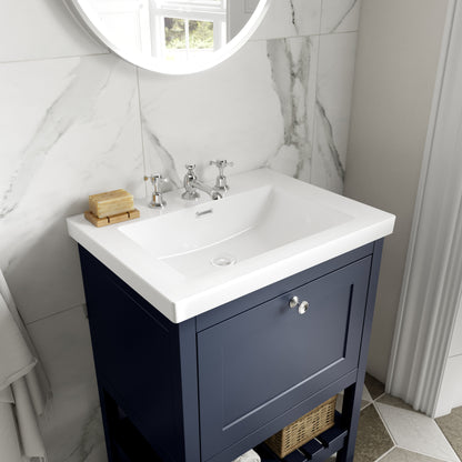 Hudson Reed Old London Bexley 500/600/800mm 1 Drawer Floor Standing Vanity Unit & Basin