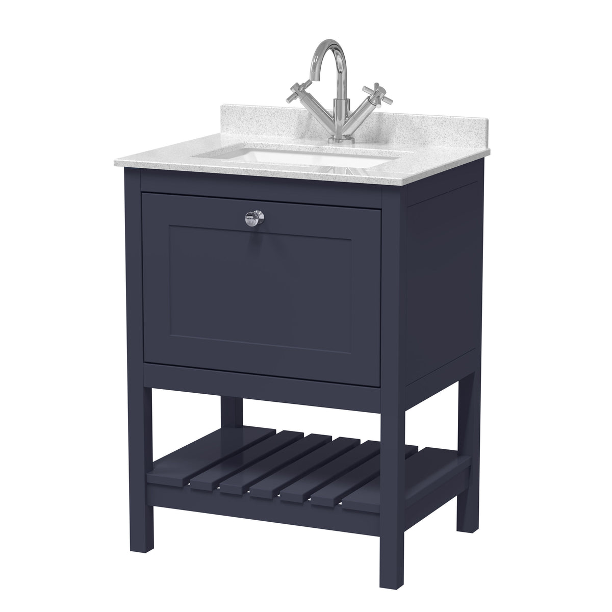 Hudson Reed Old London Bexley 500/600/800mm 1 Drawer Floor Standing Vanity Unit & Basin