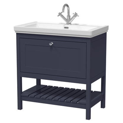 Hudson Reed Old London Bexley 500/600/800mm 1 Drawer Floor Standing Vanity Unit & Basin