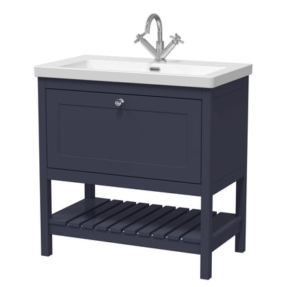 Hudson Reed Old London Bexley 500/600/800mm 1 Drawer Floor Standing Vanity Unit & Basin