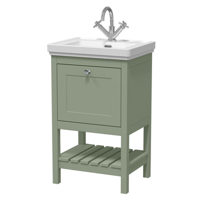 Hudson Reed Old London Bexley 500/600/800mm 1 Drawer Floor Standing Vanity Unit & Basin
