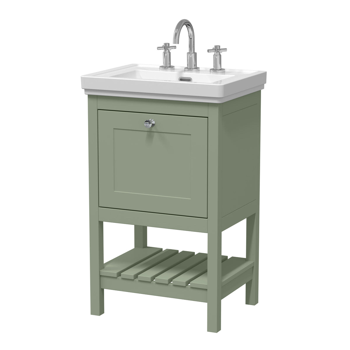 Hudson Reed Old London Bexley 500/600/800mm 1 Drawer Floor Standing Vanity Unit & Basin