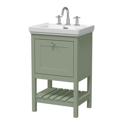 Hudson Reed Old London Bexley 500/600/800mm 1 Drawer Floor Standing Vanity Unit & Basin