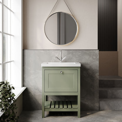 Hudson Reed Old London Bexley 500/600/800mm 1 Drawer Floor Standing Vanity Unit & Basin