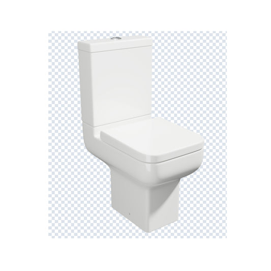 Scudo Choices 550mm Short Projection Rimless WC Pan with Cistern & Soft Close Seat