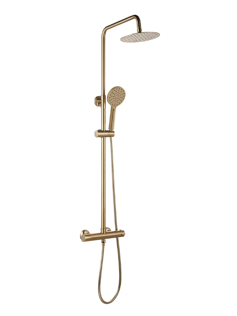 Giavani Nova Round Twin Brass Shower Shower