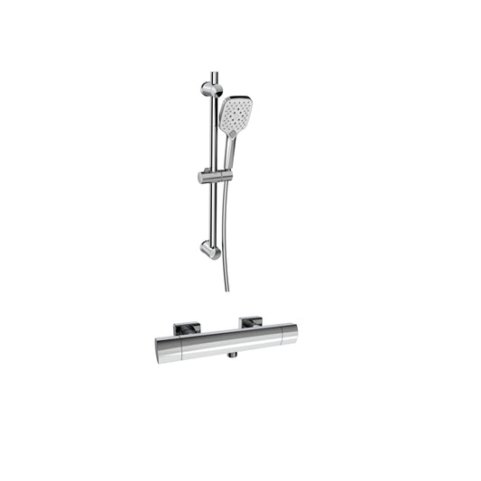 K Vit Kolt Option 2 Thermostatic Concealed Shower With Adjustable Slide Rail Kit Chrome