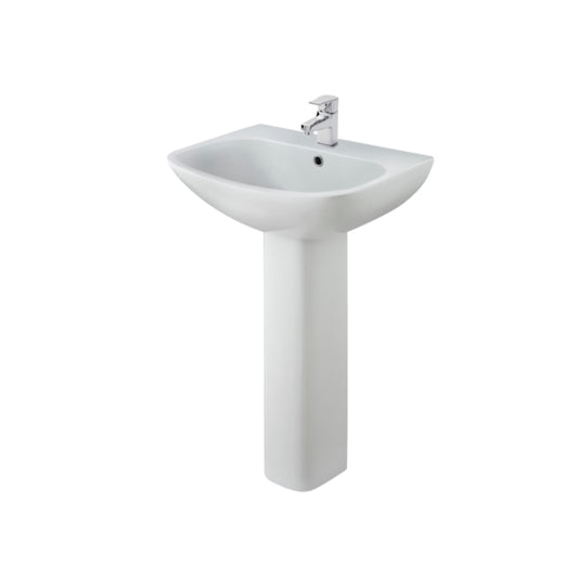 Orlen Square 545mm Basin & Pedestal