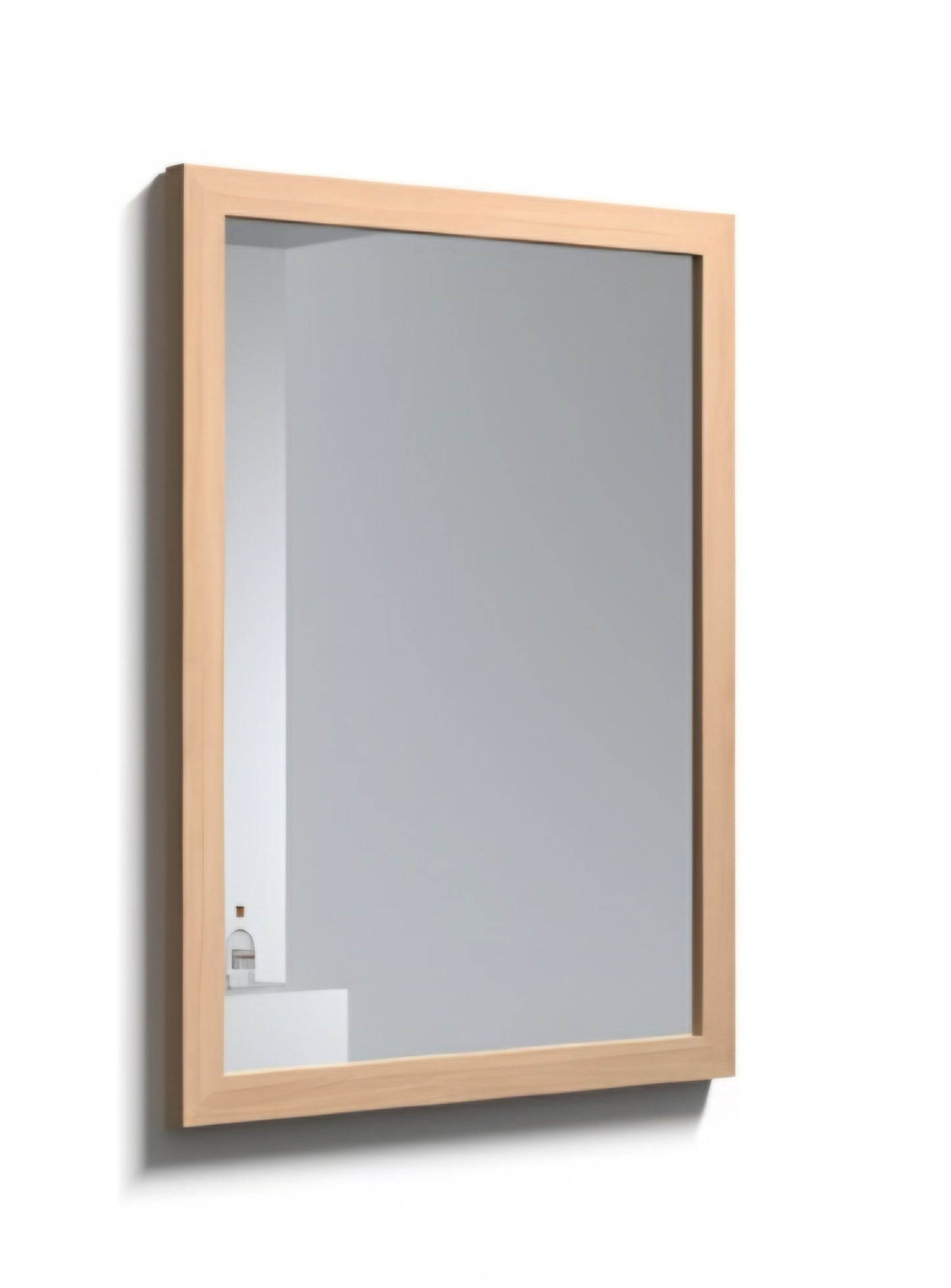 Alan T. Carr 600 x 800mm Ren Mirror - Real Oak Frame
