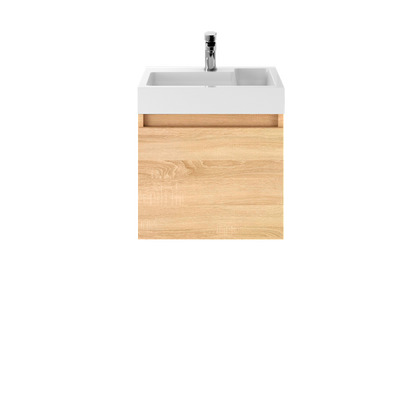 Merit Slimline 500mm Wall Hung Vanity and Basin